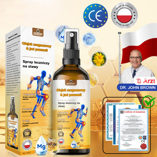 ✅Oficjalny sklep: Ouryard™ Olej magnezowy i miód w sprayu do naprawy stawów👨‍⚕️Zatwierdzony przez Polską Agencję Leków, Wyrobów Medycznych i Produktów Biologicznych (URPL)🔥