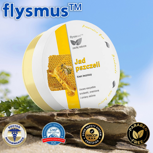 ✅flysmus™ Krem leczniczy z jadem pszczelim🐝: Leczenie egzemy, łuszczycy, trądziku, trądziku różowatego, infekcji grzybiczych, brodawek🐝