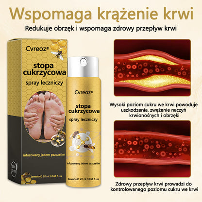 Cvreoz® Leczniczy spray do stóp cukrzycowych- zawiera jad pszczeli, który przyspiesza gojenie i zapobiega infekcjom!🌿🌿🌿