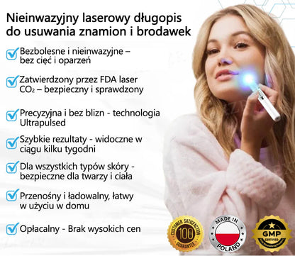 Cvreoz® nowy nieinwazyjny laser do usuwania pieprzyków i brodawek 🎉